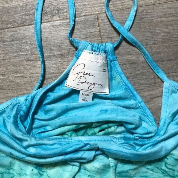 Green dragon tank top or swim suit cover up. NWT - Picture 2 of 3